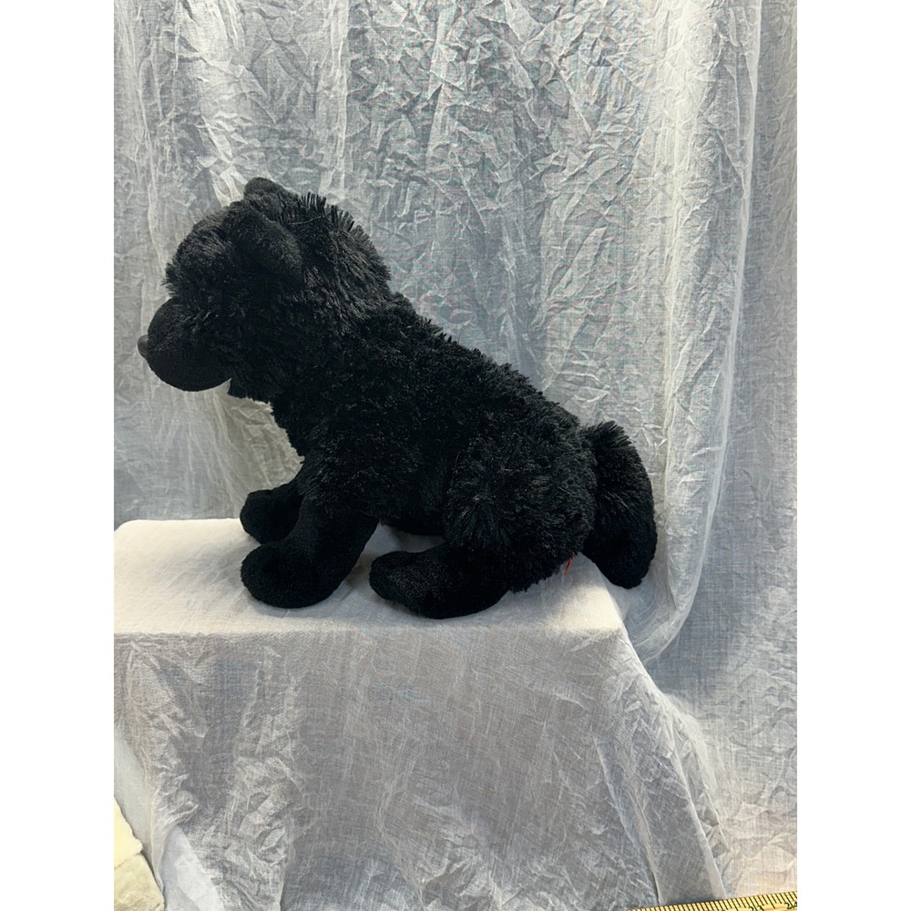 Wild Republic Black Wolf Fox Plush Stuffed Animal Realistic Shaggy Dog 12 Inch - Picture 10 of 15